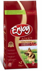 Enjoy Kuzu Etli ve Pirinçli Yetişkin Köpek Maması 15kg
