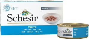 Schesir Multipack Ton Balıklı Jöle İçinde Yetişkin Kedi Konservesi 6x50gr