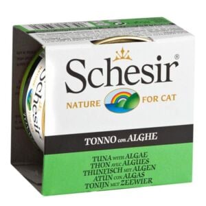 SCHESIR Ton Balık ve Deniz Bitkili Jöleli Kedi Konserve 85GR
