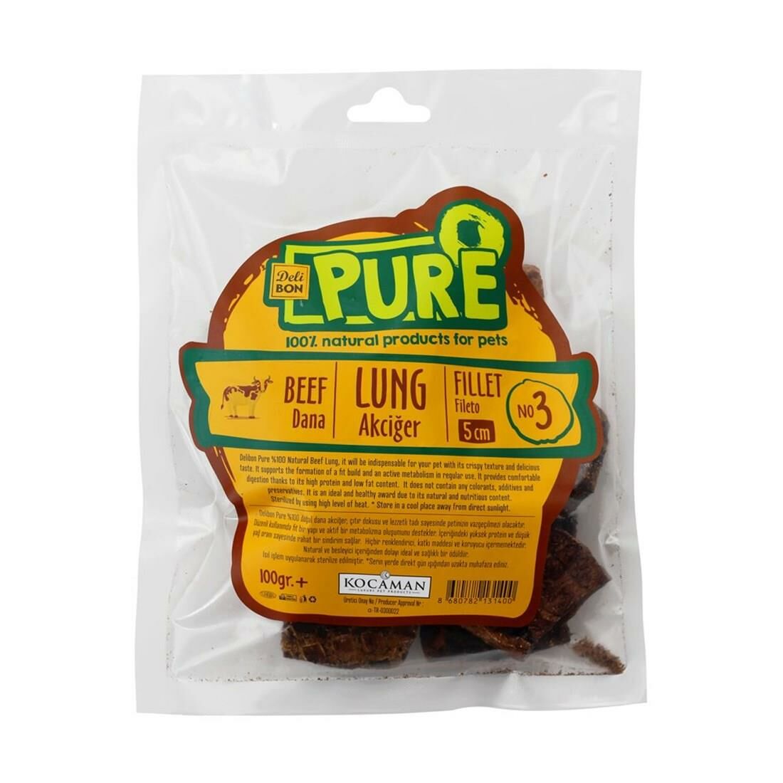 Delibon Dana Akciğer 5Cm Fileto  100Gr