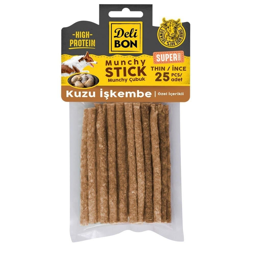 DELİBON SUPER MUNCHY ÇUBUK KUZU İŞKEMBELİ İNCEX25AD.