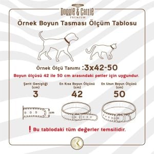 Cattie İsimlikli Deri Kedi Tasması Royalmavi 1,5X26-30Cm
