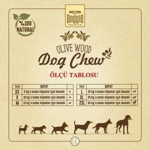 Doggie Doğal Zeytin Ağacı Çiğneme Oyuncağı 2XLarge
