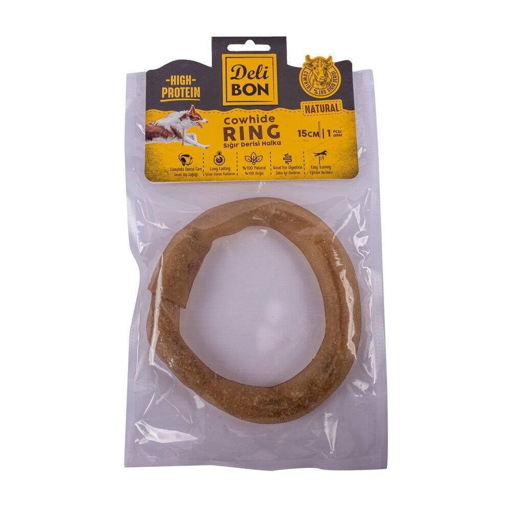 Delibon Deri El İşi Kemik Simit Model Naturel 15Cmx1Ad.