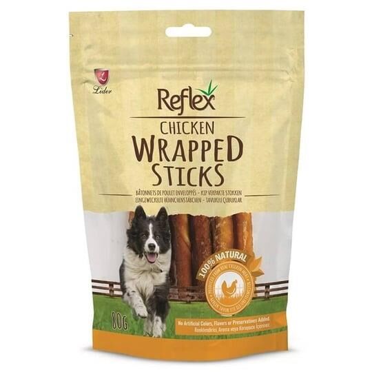 REFLEX KÖPEK TAVUK PARÇALI ÇUBUK 80GR