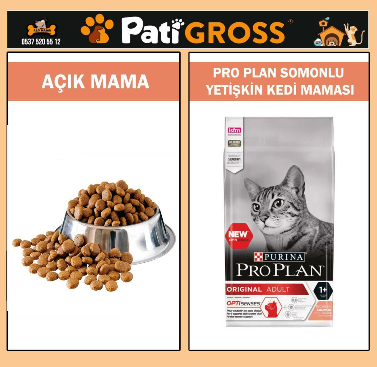 Pro Plan Somonlu Yetişkin Kedi Maması 1kg (AÇIK)