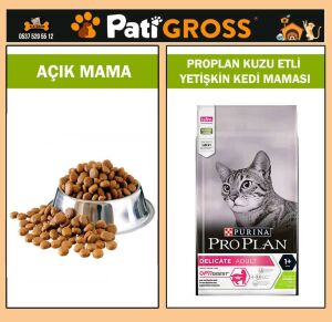 Pro Plan Delicate Kuzu Etli Yetişkin Kedi Maması 1kg (AÇIK)