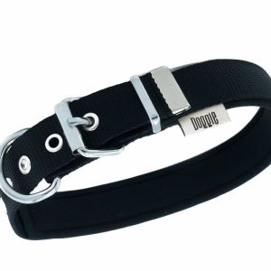 Doggie Konfor Dokuma Kemikli Boyun Tasması Siyah 2,5X42-50Cm
