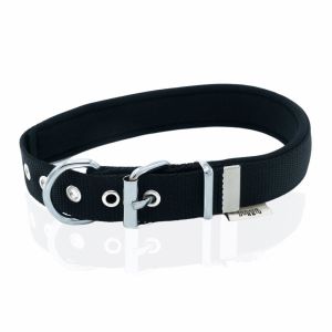 Doggie Konfor Dokuma Kemikli Boyun Tasması Siyah 2,5X42-50Cm