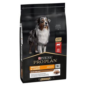 Pro Plan Duo Delice Parça Etli Biftekli Yetişkin Köpek Maması 1kg (AÇIK)