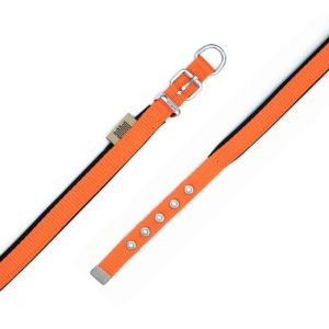 Doggie Konfor Dokuma Boyun Tasması Turuncu 1,5X25-30Cm
