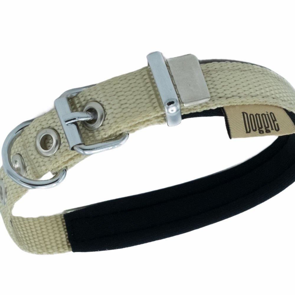 Doggie Konfor Dokuma Boyun Tasması Haki 1,5X20-25Cm