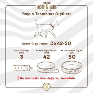 Doggie Konfor Dokuma Boyun Tasması Haki 1,5X20-25Cm