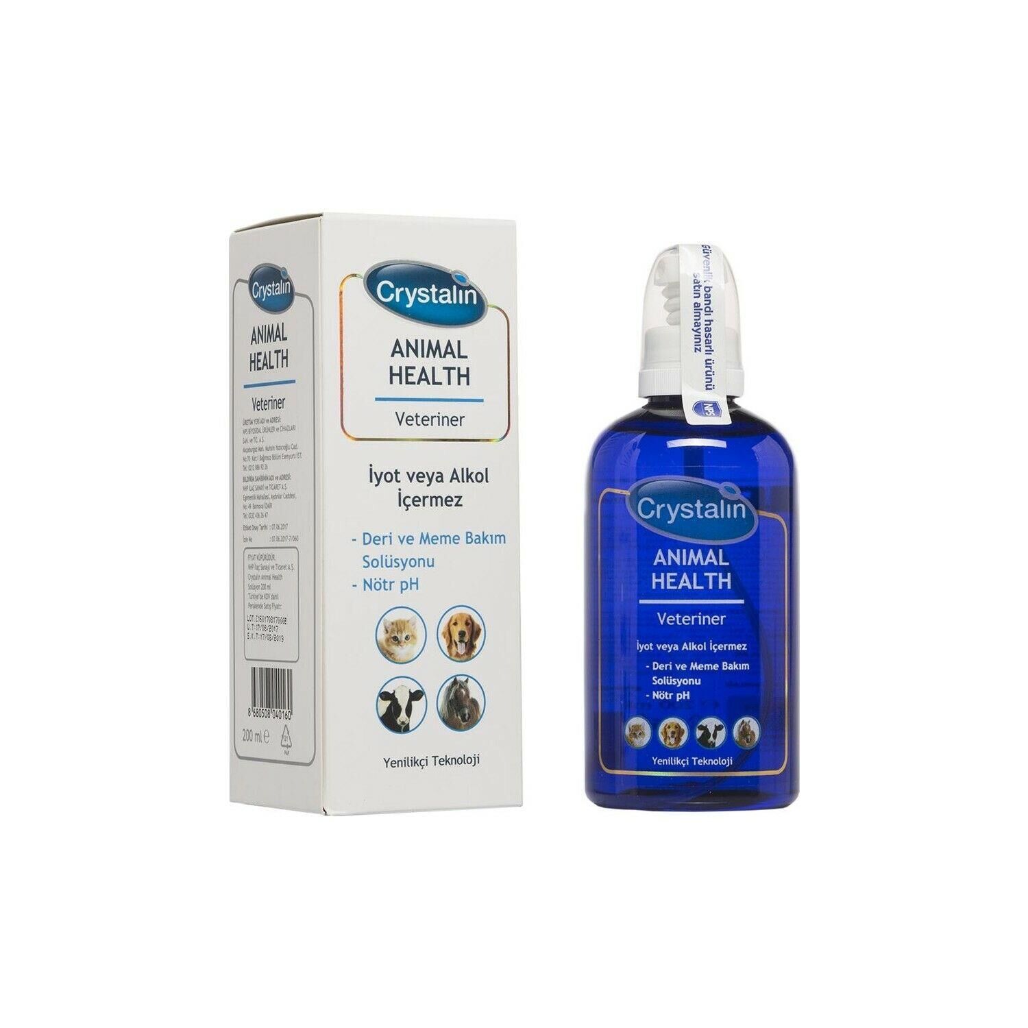 Crystalin Kedi Ve Köpek Göz Kulak Ve Yara Spreyi 200ml