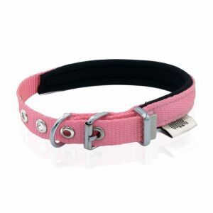 Doggie Konfor Dokuma Boyun Tasması Pembe 1,5X20-25Cm