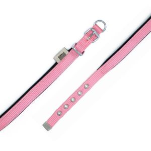 Doggie Konfor Dokuma Boyun Tasması Pembe 1,5X25-30Cm