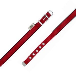 Doggie Konfor Dokuma Boyun Tasması Kırmızı 1,5X25-30Cm