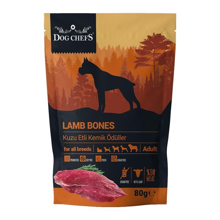 Dog Chefs Kuzu Etli Tahılsız Köpek Ödülü 80gr