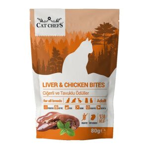 Cat Chefs Ciğerli ve Tavuklu Tahılsız Kedi Ödülü 80gr