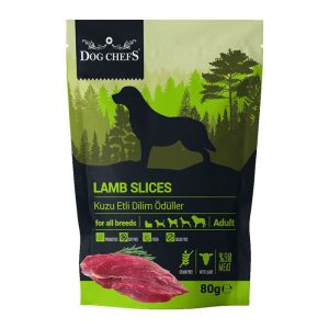 Dog Chefs Kuzu Etli Dilim Tahılsız Köpek Ödülü 80gr