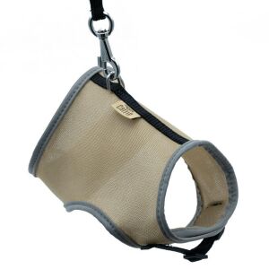 Cattie Havalı Dokuma Kedi Göğüs & Gezdirme Takımı Bej 1X25-35Cm