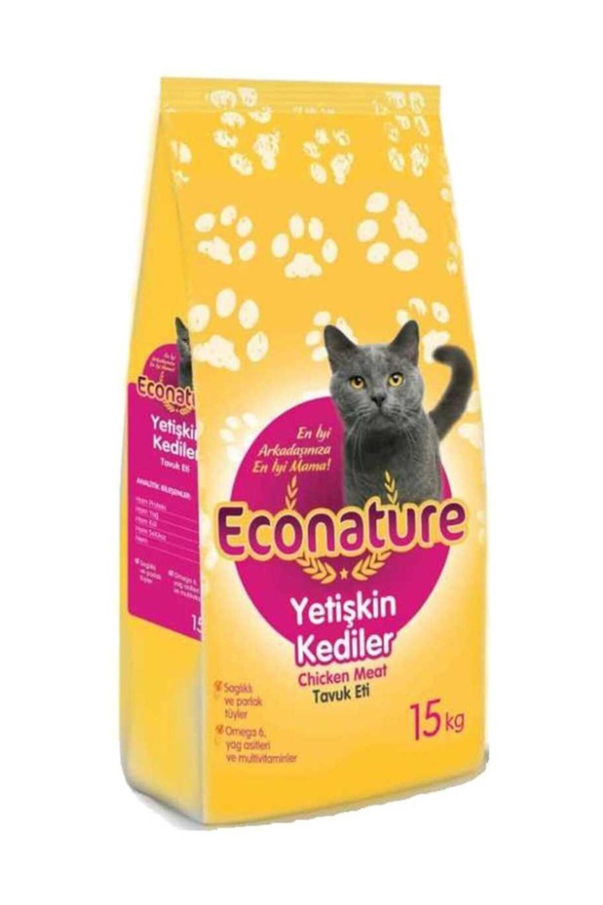 Econature Tavuklu Yetişkin Kedi Maması 15kg
