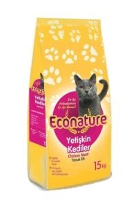 Econature Tavuklu Yetişkin Kedi Maması 15kg