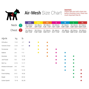 TAILPETZ AIR-MESH HARNESS RED XL