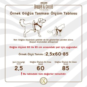 Doggie Havalı Dokuma Göğüs Tasması Kamuflaj 2,5X65-75Cm