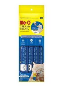 Me-O Creamy Treat Tavuk & Ciğer & Keçi Sütü Kedi Ödülü 4X15gr