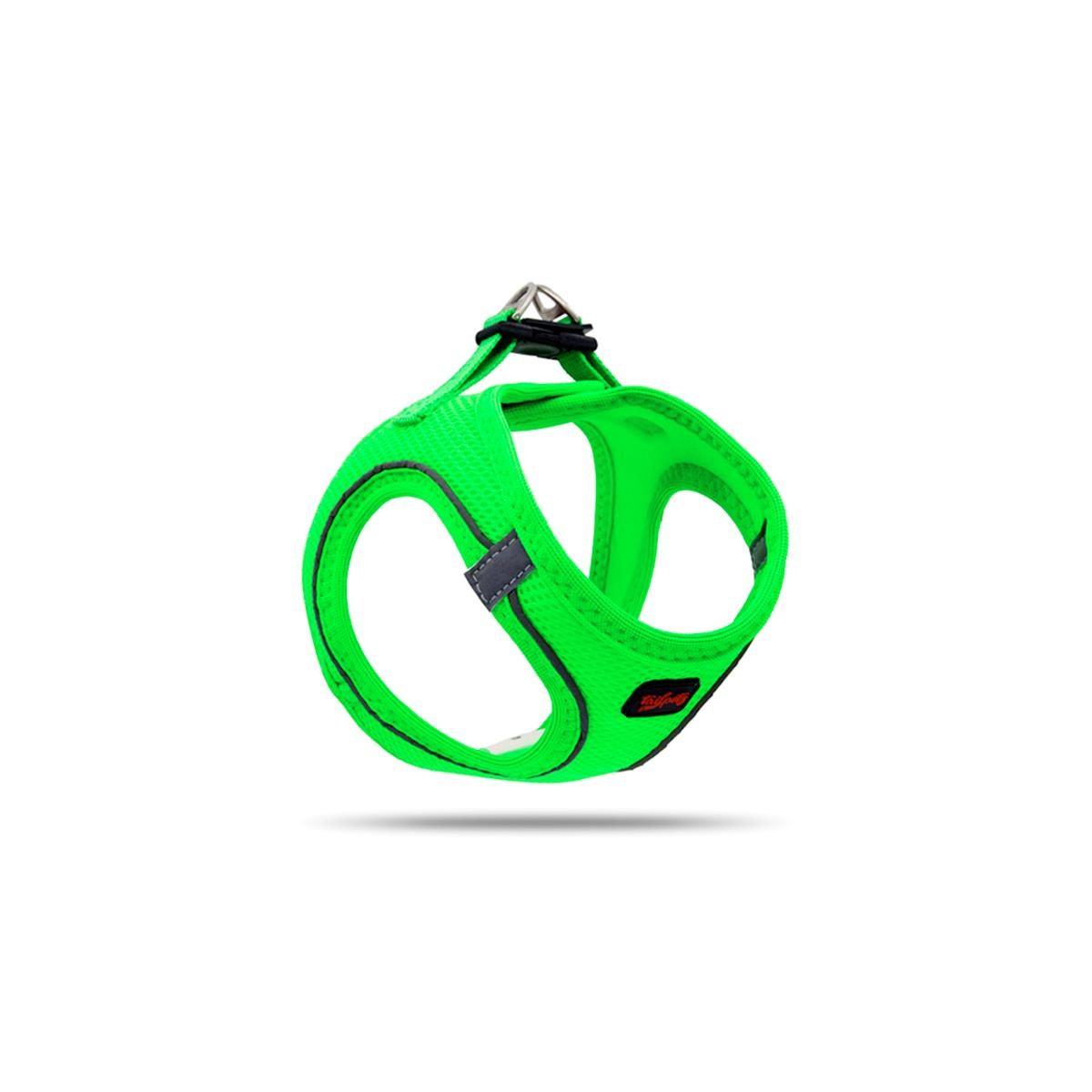 TAILPETZ AIR-MESH HARNESS NEO GREEN L