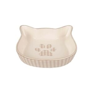 Flamingo Mylo Seramik Kedi Şekilli Mama Kabı 220 ml 12.5 cm