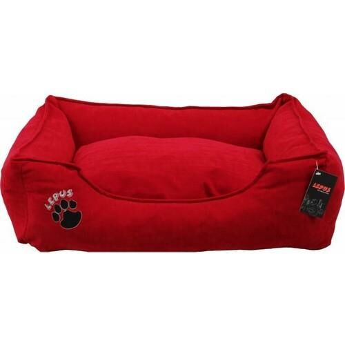 Lepus Soft Fermuarlı Köpek Yatağı Kırmızı S