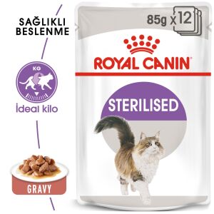 Royal Canin Pouch Sterilised37 Kısırlaştırılmış Kediler için Yaş Kedi Maması 85gr