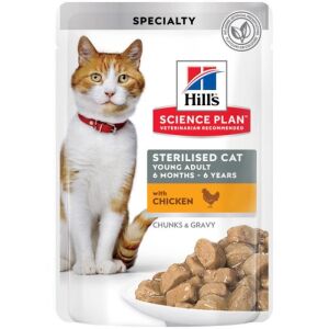 Hill's SP Tavuklu Kısırlaştırılmış Yetişkin Kedi Pouch 85Gr