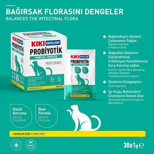 KIKI Kedi Probiyotik+Prebiyotik Saşe 30x1gr