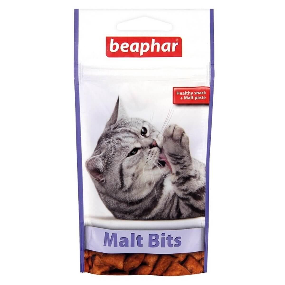 Beaphar Malt Bits Tüy Yumağı Kontrolü Kedi Ödülü 35gr