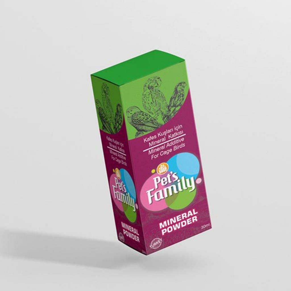 PETS FAMİLY KUŞ-MİNERALS POWDER 30ML