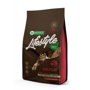 Natures Protection Lifestyle Tahılsız Karides ve Somonlu Yaşlı Kedi Maması 1.5kg