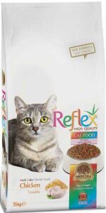 Reflex Multicolor Renkli Tavuklu Yetişkin Kedi Maması 15KG