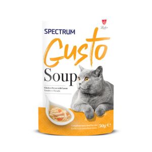 Spectrum Gusto Soup Tavuklu ve Havuçlu Kedi Çorbası 50gr
