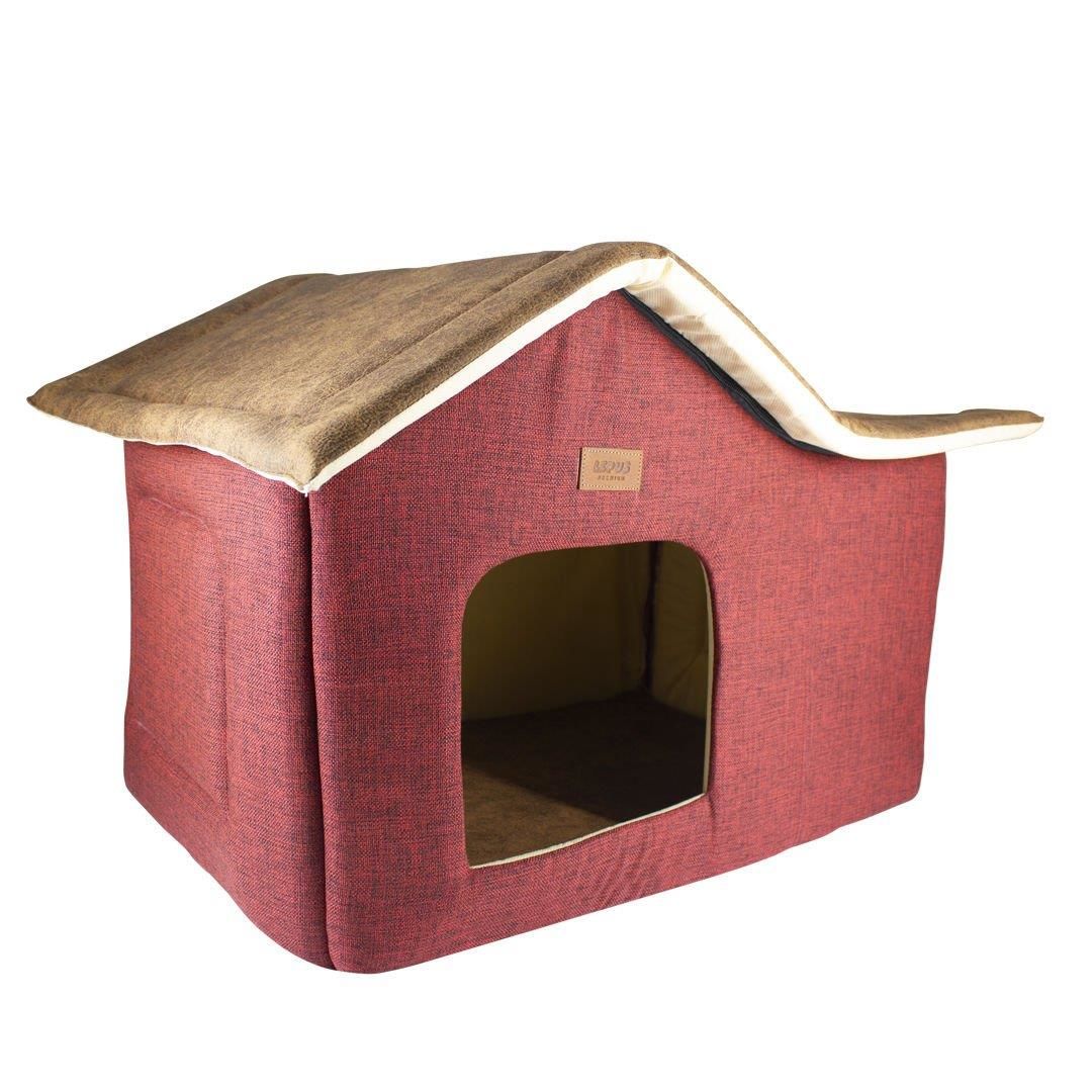 Lepus Cabin Kulübe Yatak Kırmızı 55x35x45cm