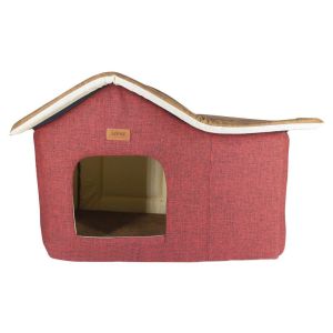 Lepus Cabin Kulübe Yatak Kırmızı 55x35x45cm