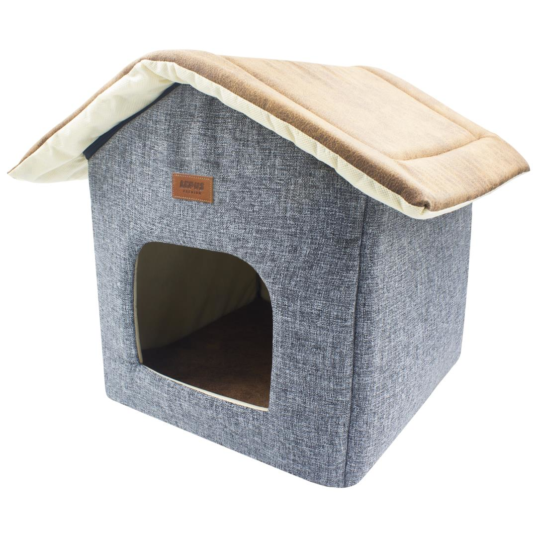 Lepus Shack House Yatak Gri 35x35x40cm