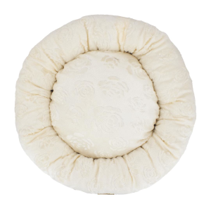 Lepus Luxe Donut Kedi ve Köpek Yatağı Krem 60cm