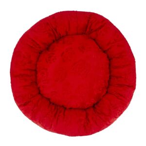 Lepus Luxe Donut Kedi ve Köpek Yatağı Kırmızı 60cm