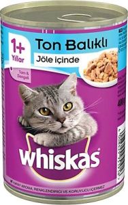 Whiskas Jöle İçinde Ton Balıklı Yetişkin Kedi Konservesi 400 Gr