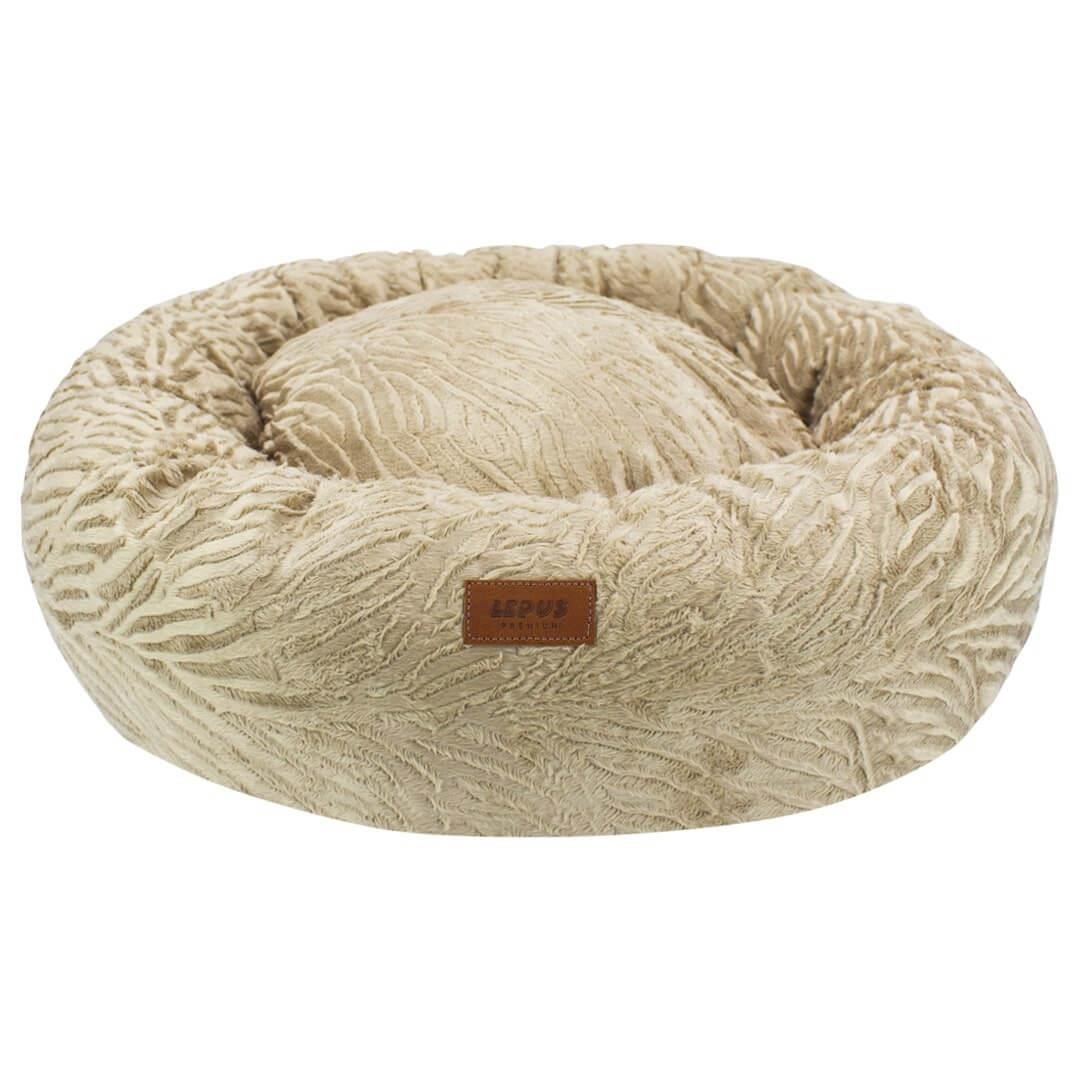 Lepus Luxe Donut Kedi ve Köpek Yatağı Kahverengi 60cm