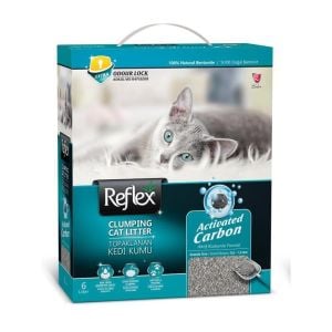 Reflex Aktif Karbonlu Topaklanan Kedi Kumu 6lt