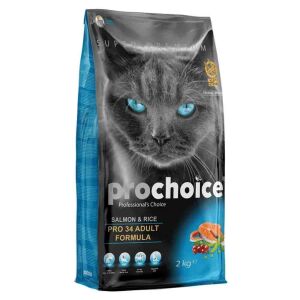 PROCHOICE CAT PRO34 ADULT SALMON & RICE 2KG